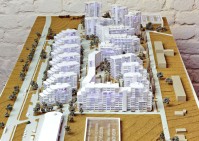 Архитектурный макет жилого микрорайона. Геленджик